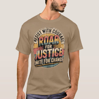 Camiseta Resiste a Design de Tipografia de Unida Rar