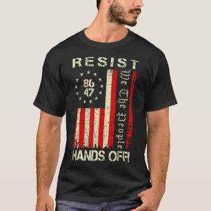 Camiseta Resiste As Mãos Ao Protesto Medicamento Da Seguran