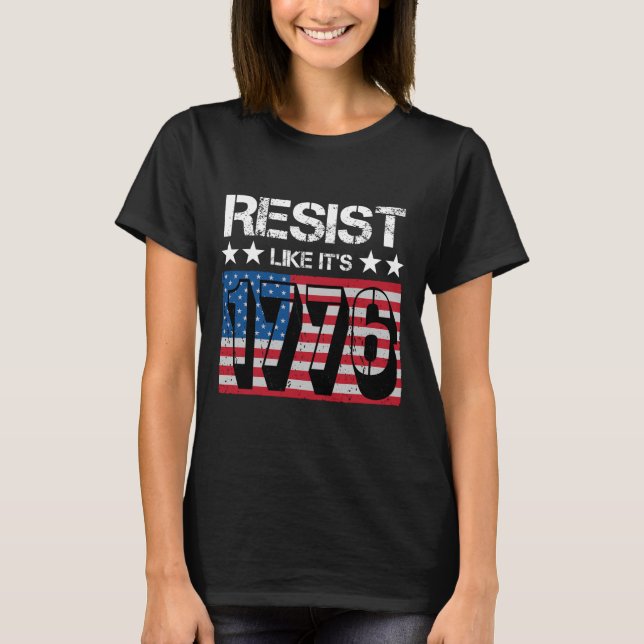 Camiseta Resiste como se fosse 1776 (Frente)