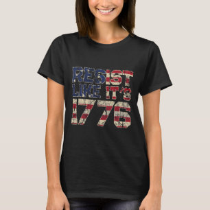 Camiseta Resiste como se fosse o Patriota Americano da Band