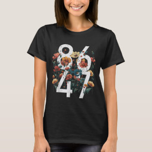 Camiseta Resistência 86 47 Flores Protestos Poppy Mulheres