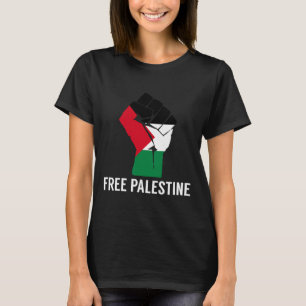 Camiseta Resistência à bandeira da Palestina - Liberdade na