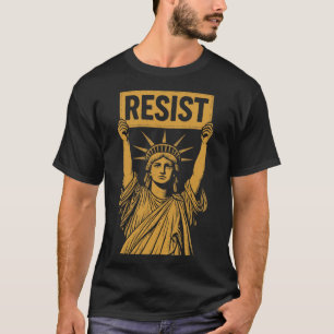 Camiseta Resistência À Estátua Da Liberdade Rebelde Protest