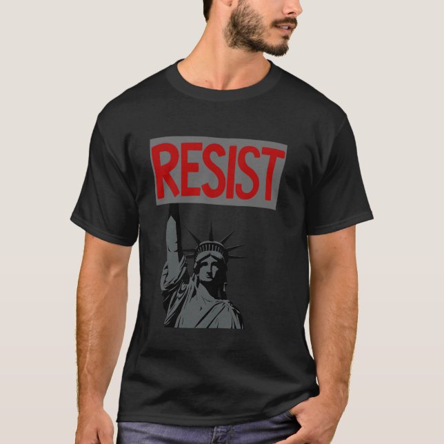 Camiseta Resistência à estátua do ativismo político dos par (Frente)