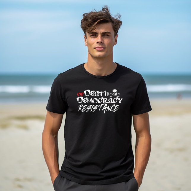 Camiseta Resistência à morte da democracia (Criador carregado)