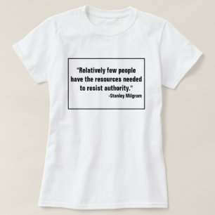 Camiseta Resistência À Recusa Obedecida Anti-Trump Anti-Aut