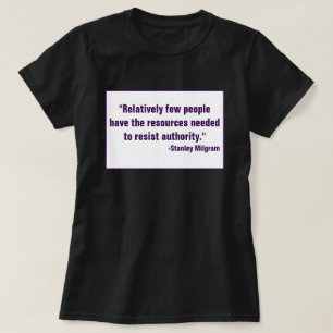 Camiseta Resistência a Recusar Obey Disobey Anti-Autoritári