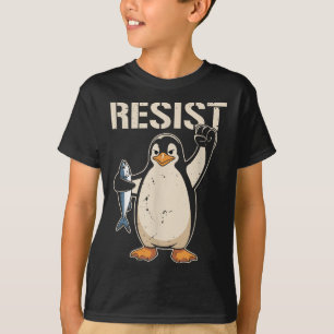 Camiseta Resistência ao Ativismo Pinguim Mulheres Homens