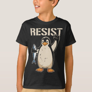 Camiseta Resistência ao Ativismo Pinguim Mulheres Homens