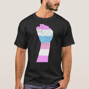 Camiseta Resistência Ao Orgulho Lgbt Trans De Sinalizador T