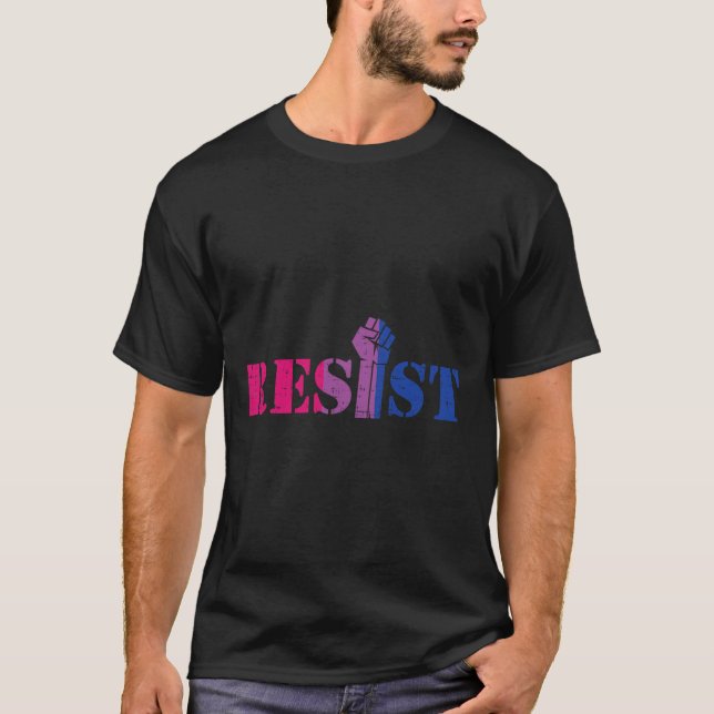 Camiseta Resistência Ao Protesto Contra Pé Alto Lgbtq Gay D (Frente)