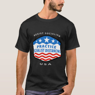 Camiseta Resistência ao socialismo - Prática do distanciame