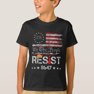 Camiseta Resistência Ao Trump Protesto Contra A Bandeira Do
