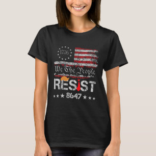 Camiseta Resistência Ao Trump Protesto Contra A Bandeira Do