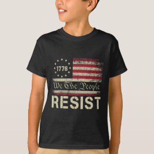 Camiseta Resistência Ao Trump Protesto Contra A Bandeira Do
