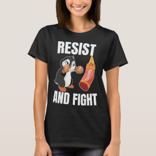 Camiseta Resistência E Luta Contra Os Pinguins Tarifários D