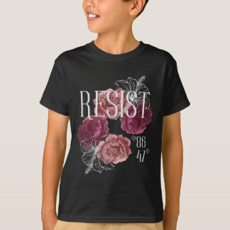 Camiseta Resistência Floral Não É Meu Presidente 86 47 Anti