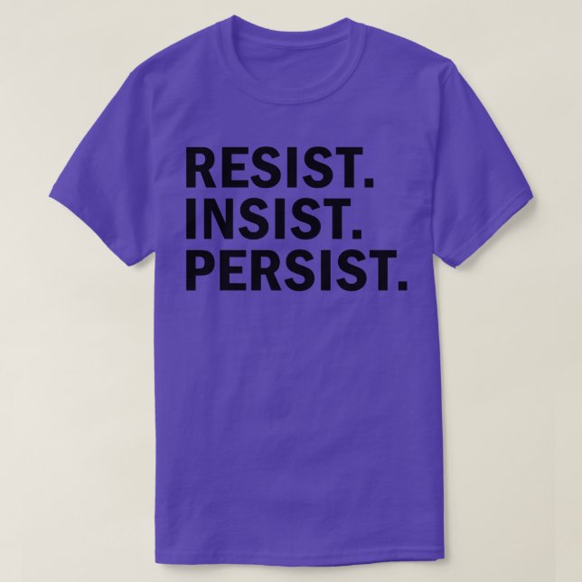 Camiseta Resistência Insistir Persiste (Frente do Design)