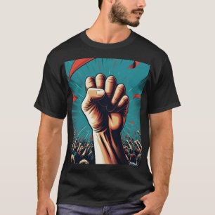 Camiseta Resistência levantada em protesto