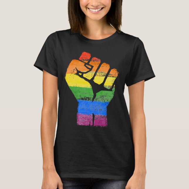 Camiseta Resistência LGBT ao Orgulho (Frente)