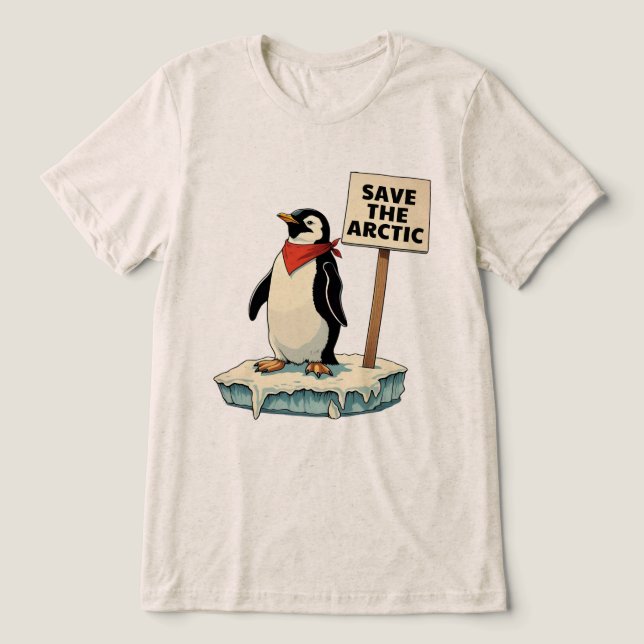 Camiseta Resistência: O Pinguim Luta Contra Tarifa (Design frontal)