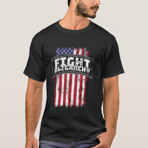 Camiseta Resistência Política Luta Oligarquia Democrata Ban