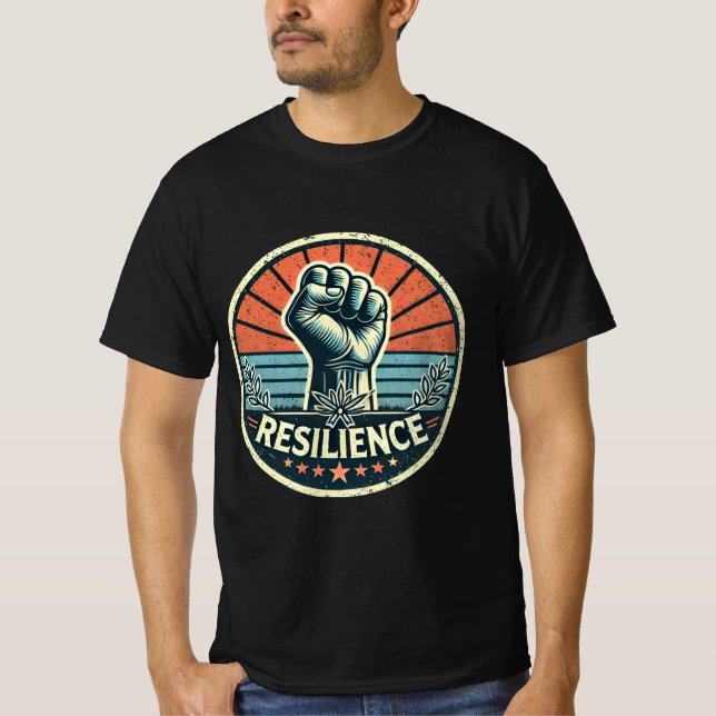 Camiseta Resistência: Potência de Vintagem (Frente)