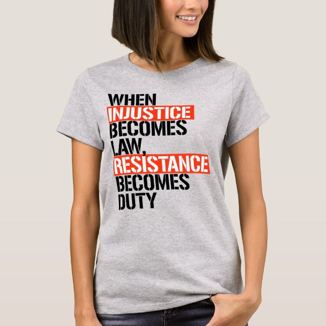 CAMISETA RESISTÊNCIA TORNA-SE OBRIGADA (Frente)