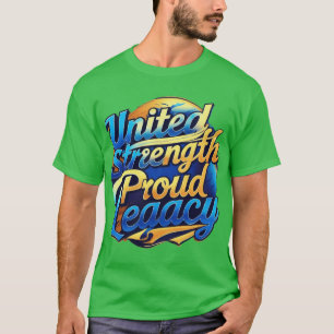 Camiseta Resistência Unida, Orgulhosa Camisa-T Legada