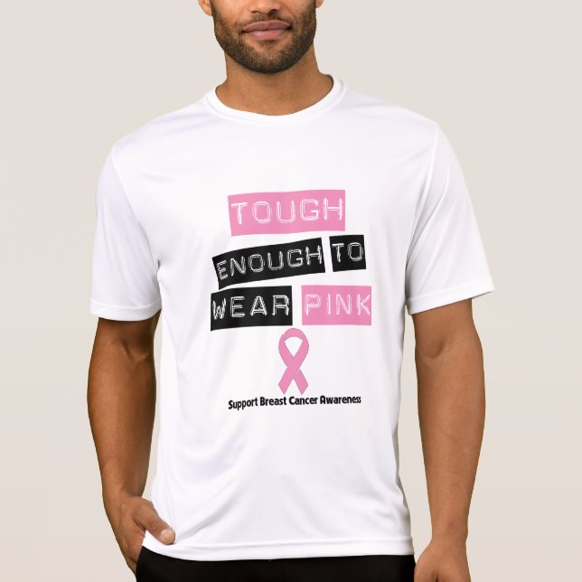 Camiseta Resistente bastante para vestir o cancro da mama (Frente)