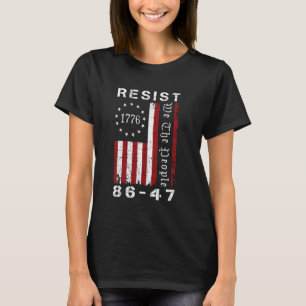 Camiseta Resistir 8647 86 47 Protesto Nós O Povo Bandeira S