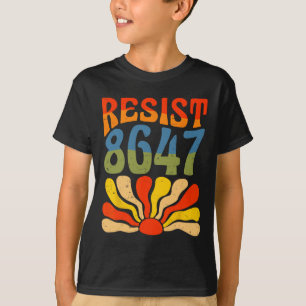 Camiseta Resistir 8647 Flor Anti-trump Direitos Humanos Pol