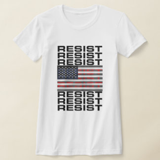 Camiseta Resistir à bandeira americana