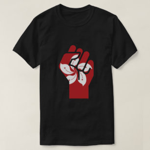 Camiseta Resistir à bandeira de Hong Kong