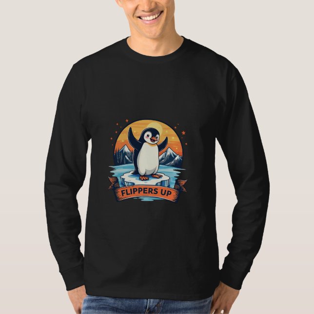 Camiseta Resistir A Eu Ficar Com Pinguins Anti Trump (Frente)