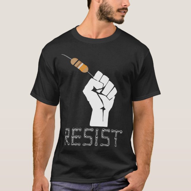 Camiseta Resistir À Ideia Engraçada De Presente Para Engenh (Frente)