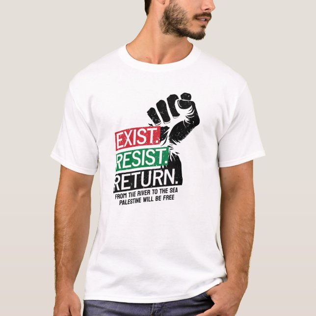 Camiseta Resistir A Que O Retorno Da Palestina Seja Livre (Frente)
