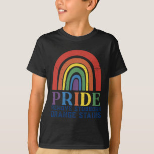 Camiseta Resistir a Trump Remover o Orgulho M de Manchas La