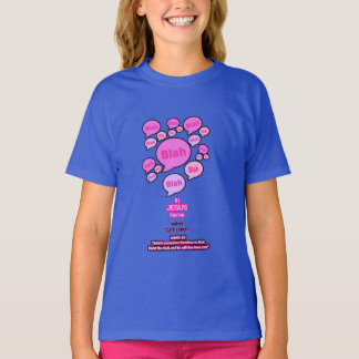 Camiseta Resistir ao diabo - rosa - Camisa-T da moça