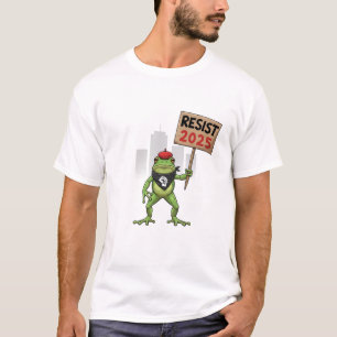 Camiseta Resistir ao Protesto da Rã de Portland