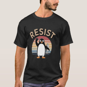 Camiseta Resistir Ao Retrovisor Dos Pinguins