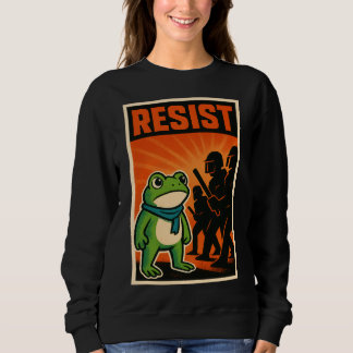 Camiseta resistir ao sapo, resistência do sapo, sapo de por