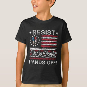 Camiseta Resistir Às Mãos Do Medicamento Da Segurança Socia