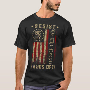 Camiseta Resistir Às Mãos Do Medicamento Da Segurança Socia