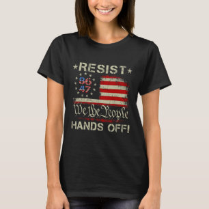 Camiseta Resistir Às Mãos Do Medicamento Da Segurança Socia