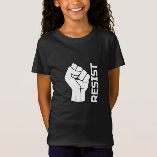 Camiseta Resistir com punho - em branco 0002