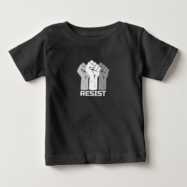 Camiseta Resistir com punho - em branco 0003 (Frente)