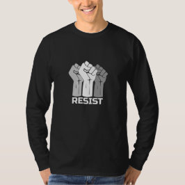 Camiseta Resistir com punho - em branco 0003