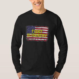 Camiseta Resistir Ditadura Lutar Oligarquia EUA Política
