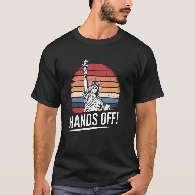 Camiseta Resistir Estátua da Liberdade Resistência Fora das (Frente)